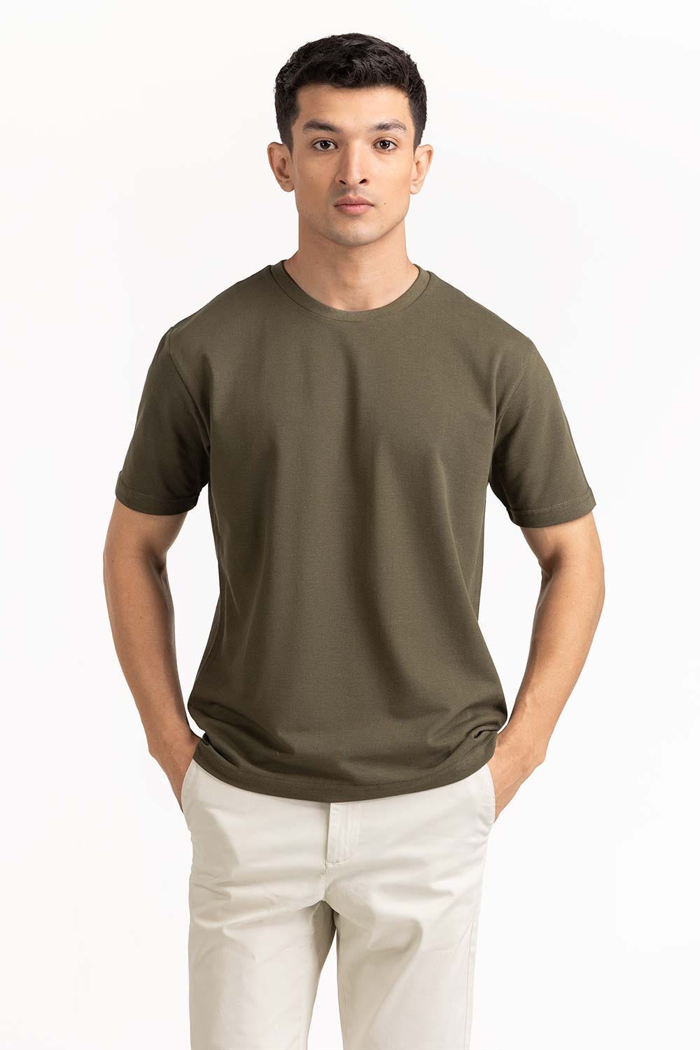 Olive Basic Tee TS-CNPK23-058