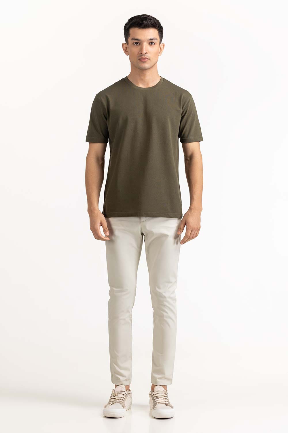 Olive Basic Tee TS-CNPK23-058
