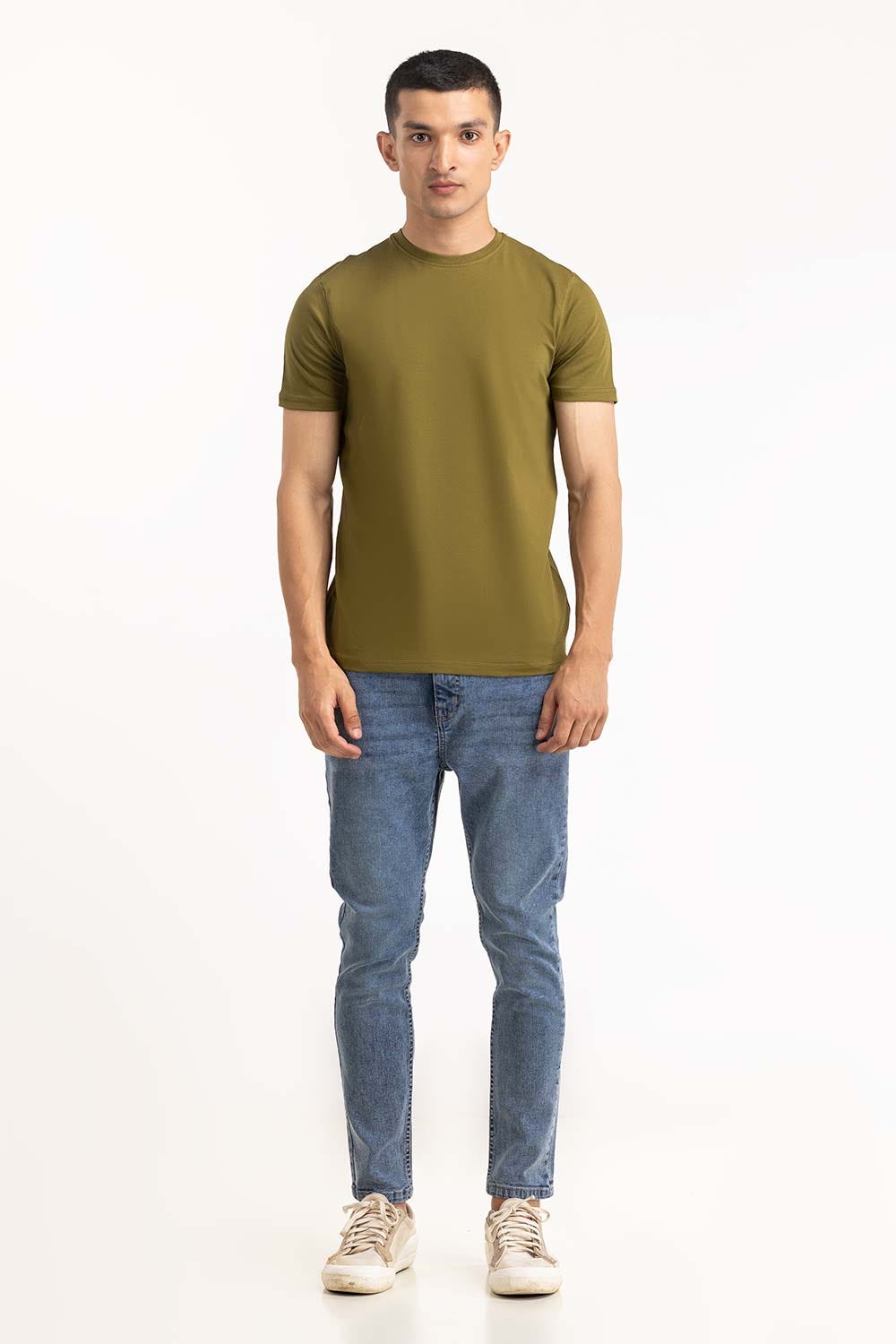 Olive Basic Tee TS-CNSJ23-200