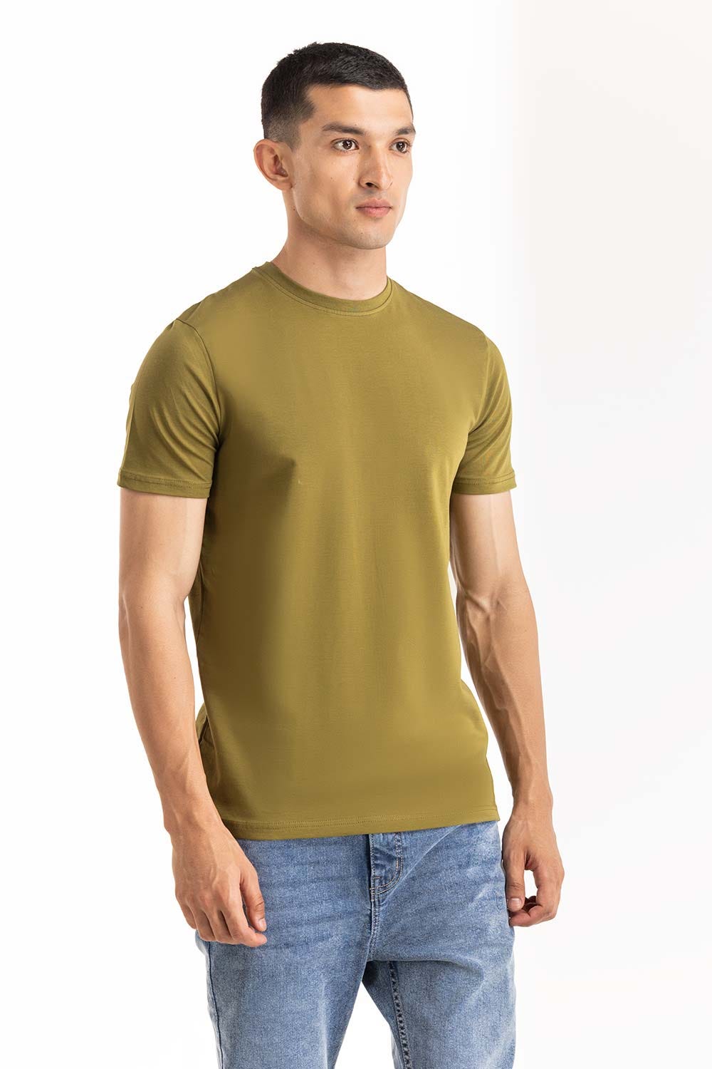 Olive Basic Tee TS-CNSJ23-200