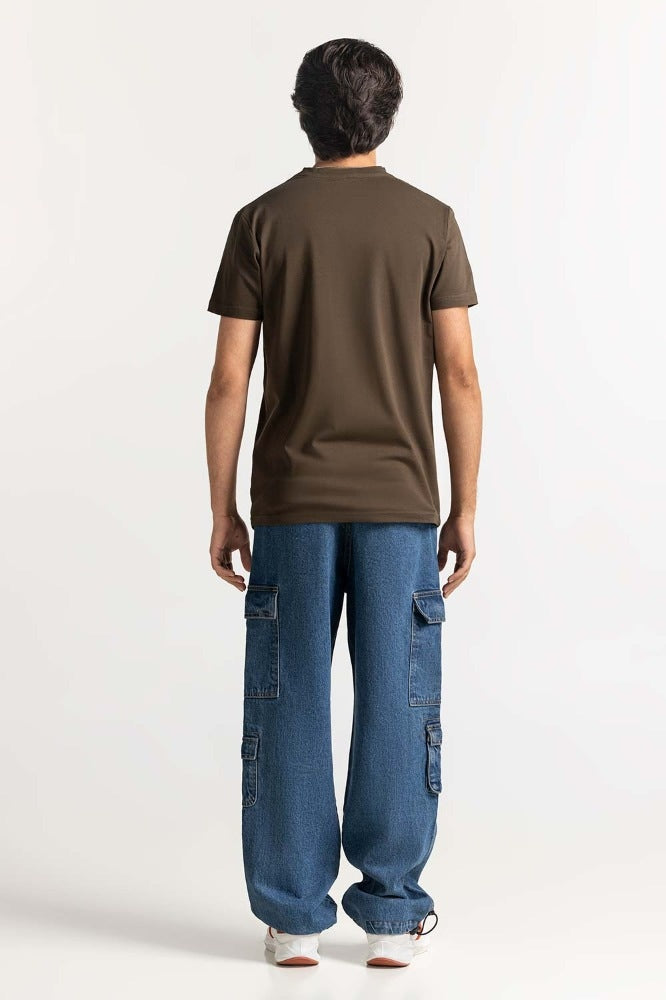 Olive Basic V-Neck Muscle Tee TS-VNSJ24-033