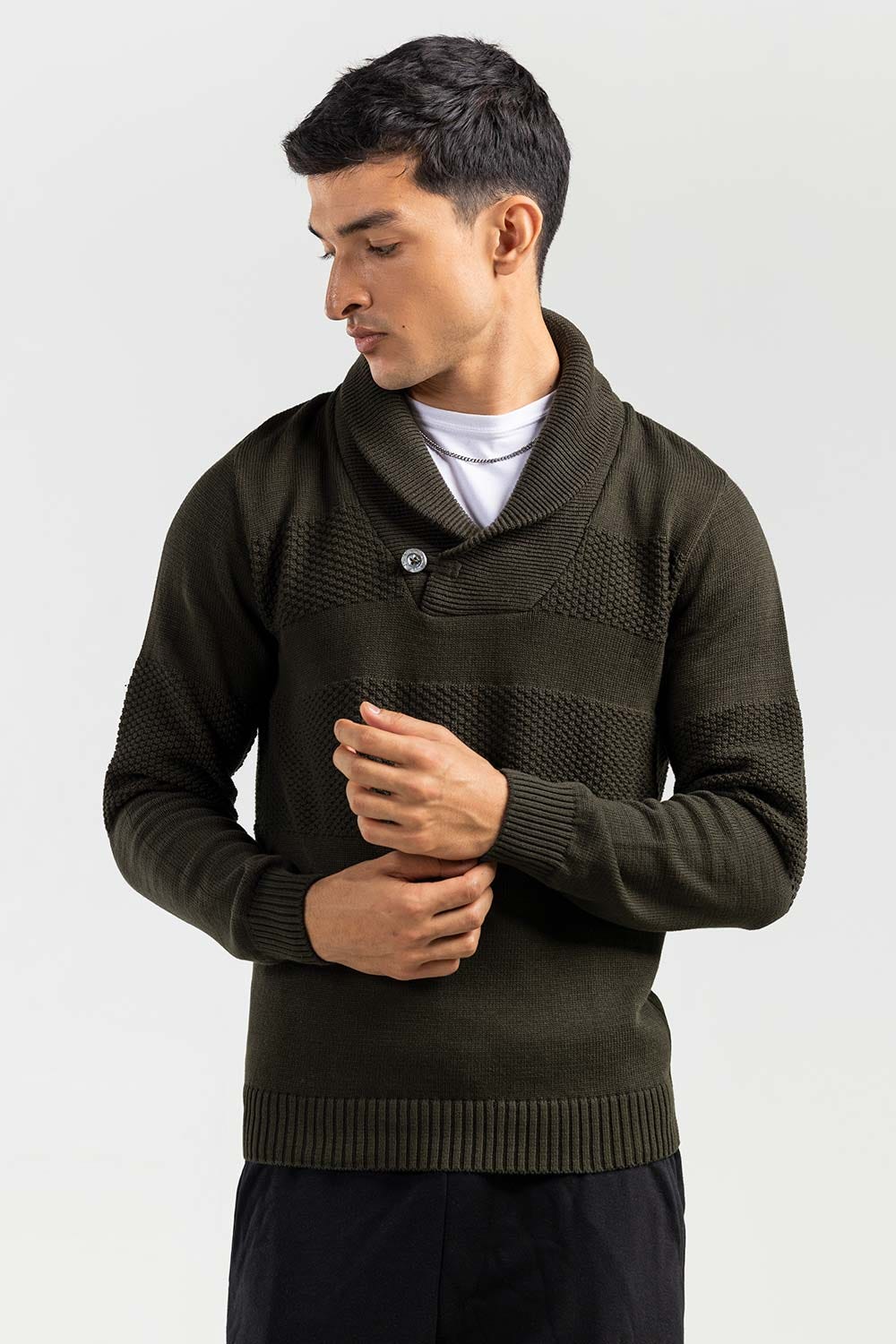 Olive Fashion Sweater FS-SWT-FD-364-01