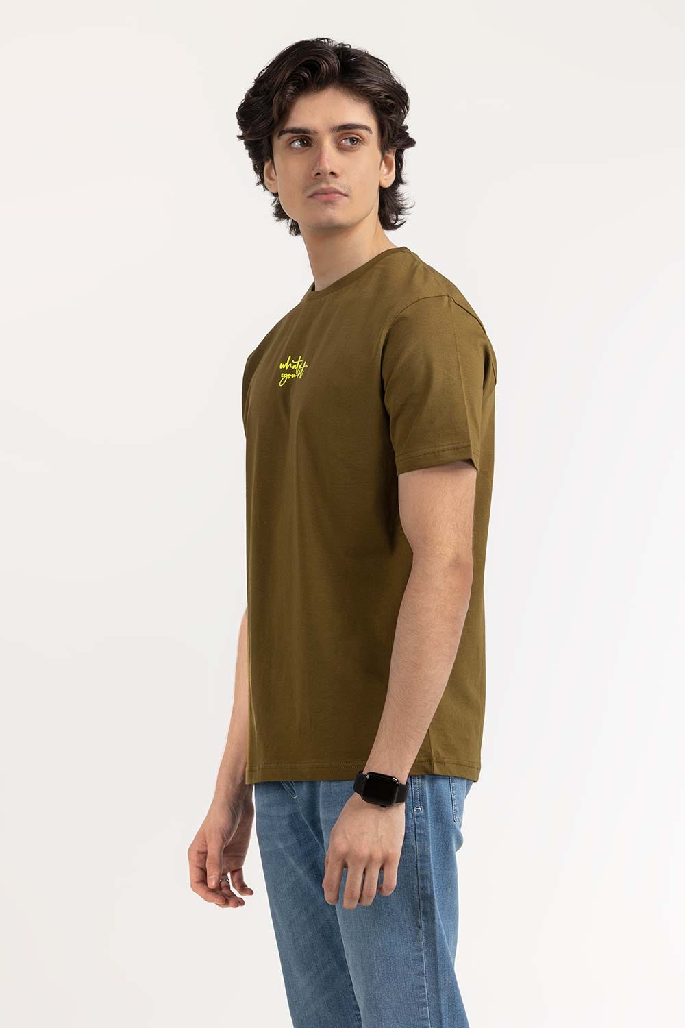 Olive Graphic Tee TS-CNSJ23-094