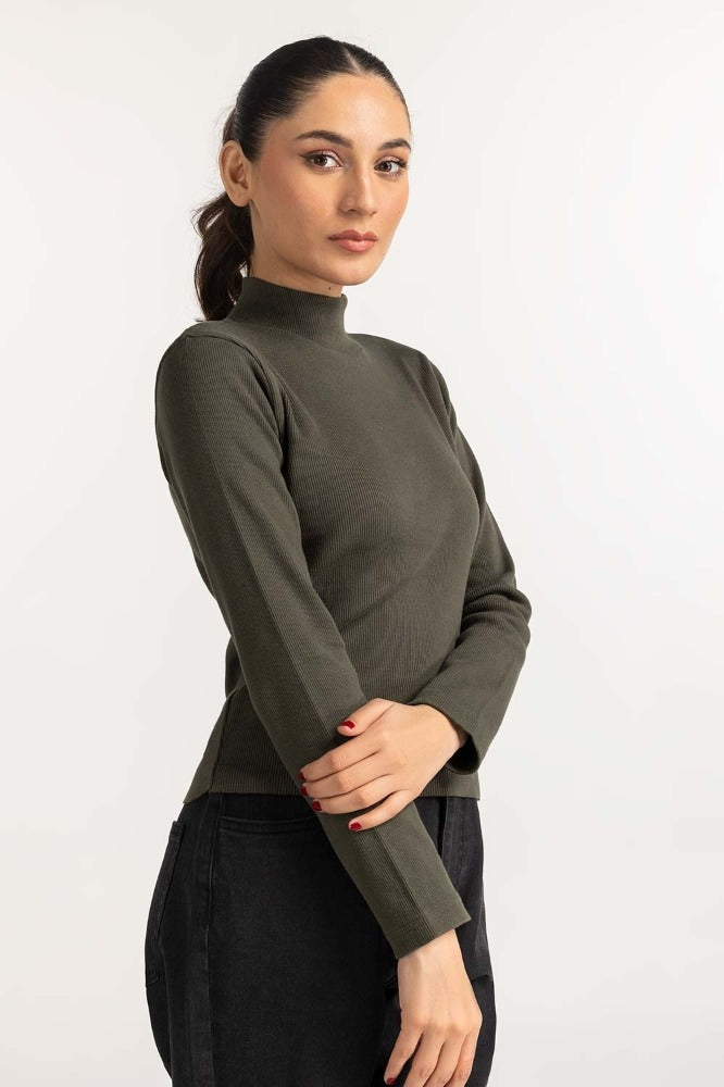 Olive Green Basic Top WM-KTP-WS23-204