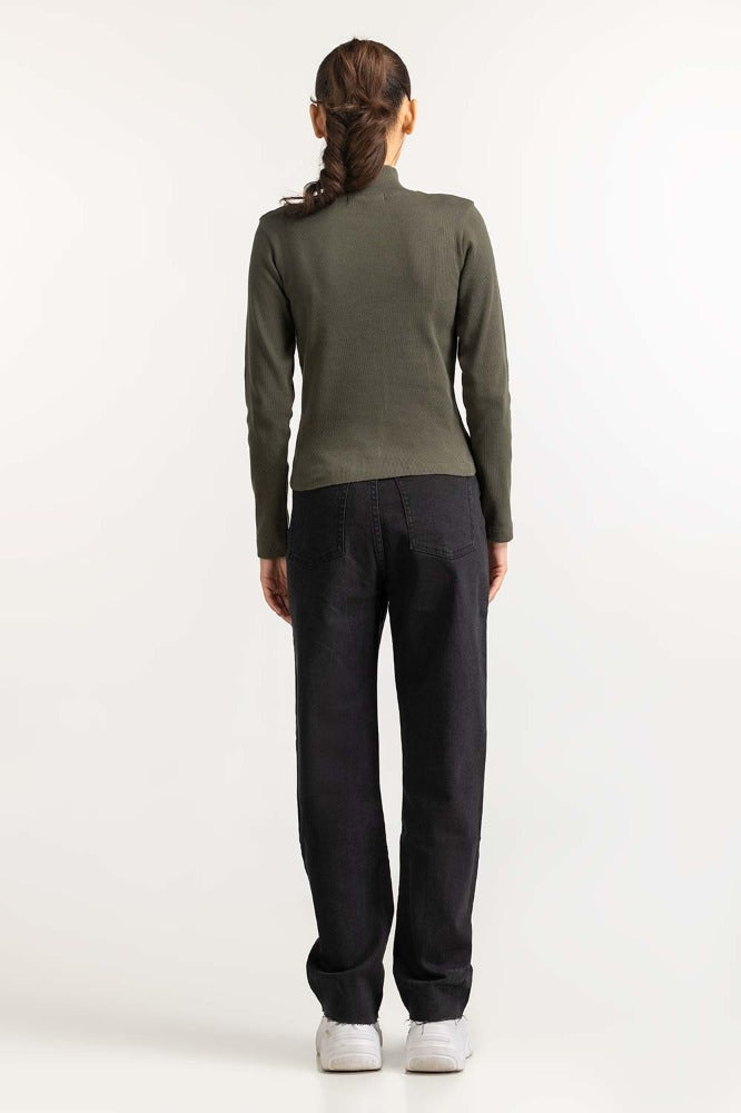 Olive Green Basic Top WM-KTP-WS23-204