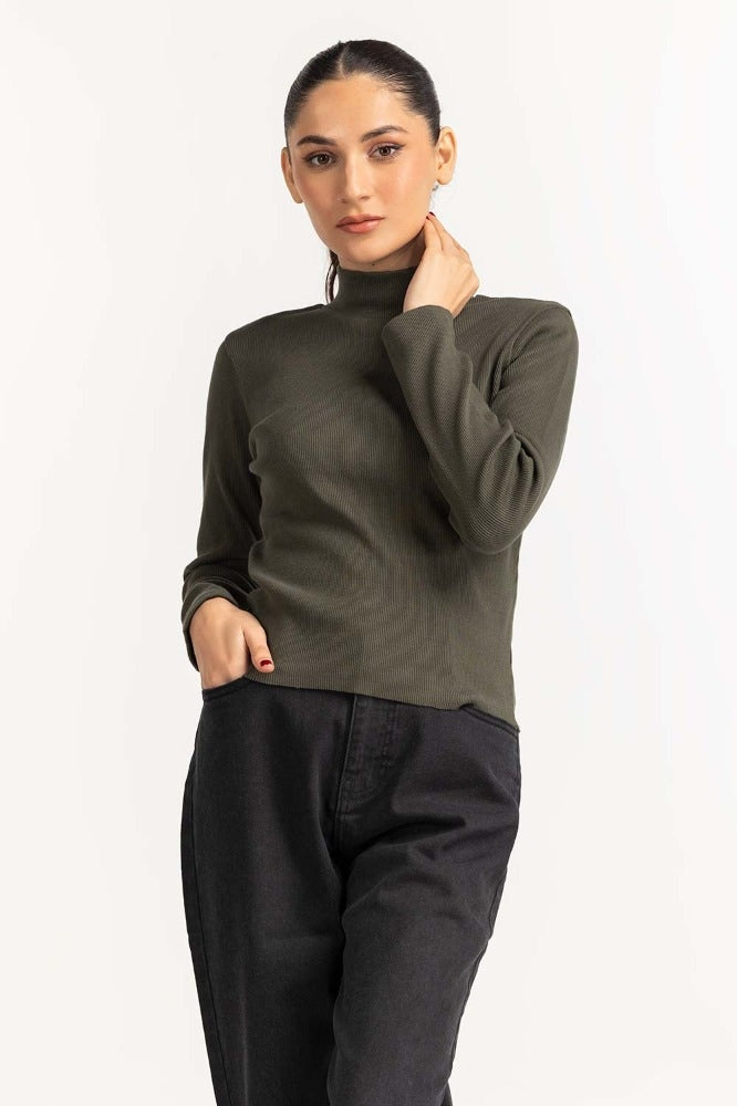 Olive Green Basic Top WM-KTP-WS23-204