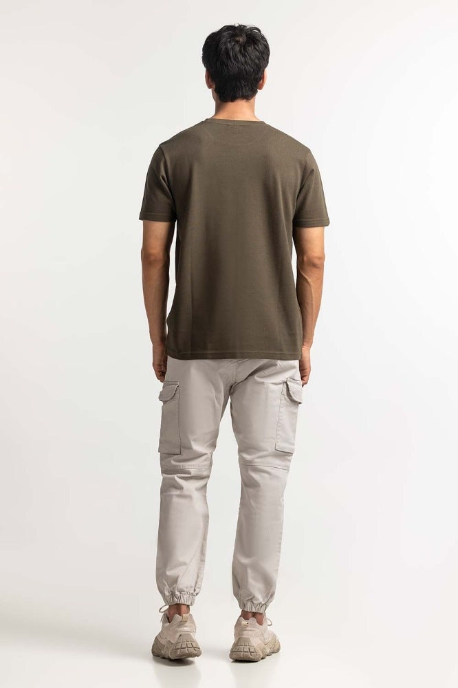 Olive Pique Tee TS-CNPK24-069