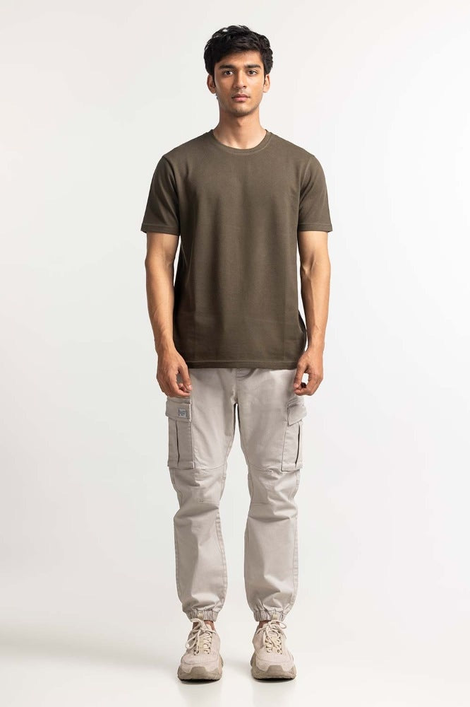 Olive Pique Tee TS-CNPK24-069
