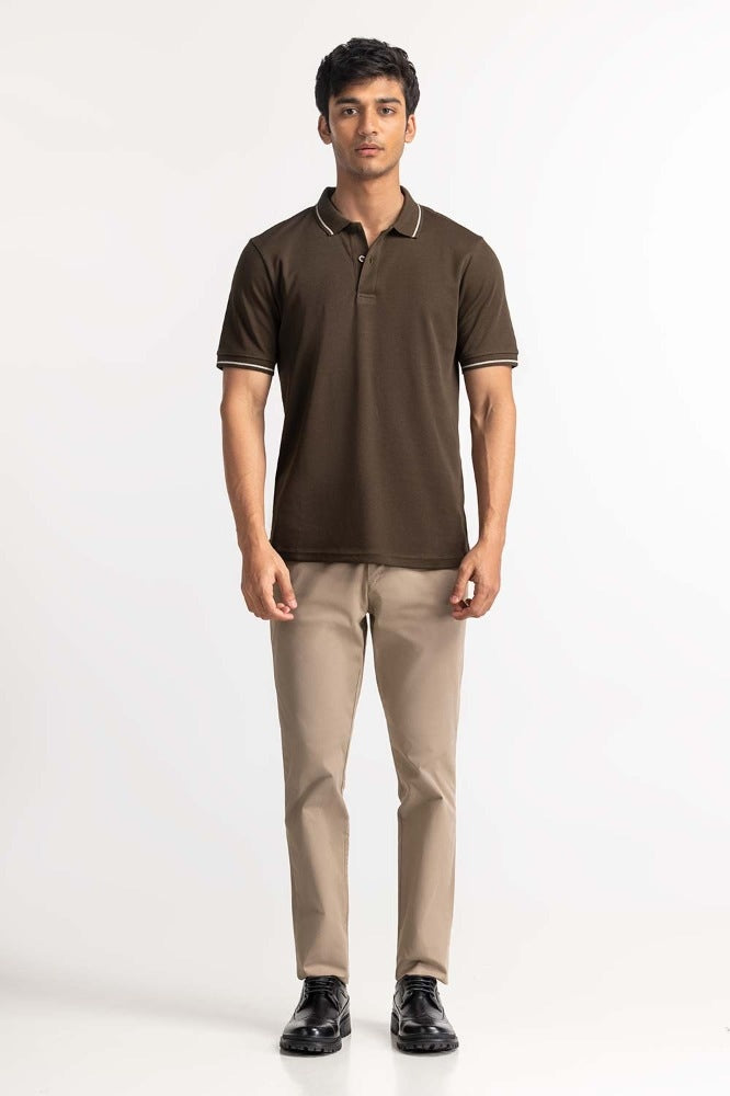 Olive Tipped Polo PS-FSHN24-044