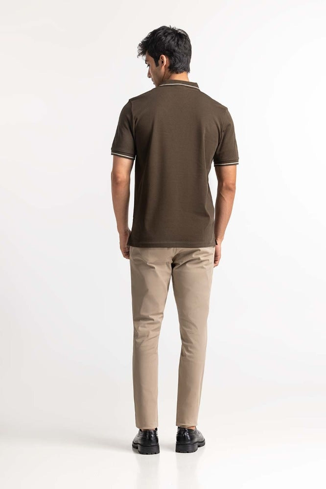 Olive Tipped Polo PS-FSHN24-044
