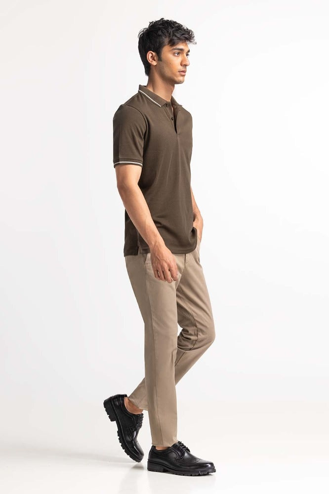 Olive Tipped Polo PS-FSHN24-044