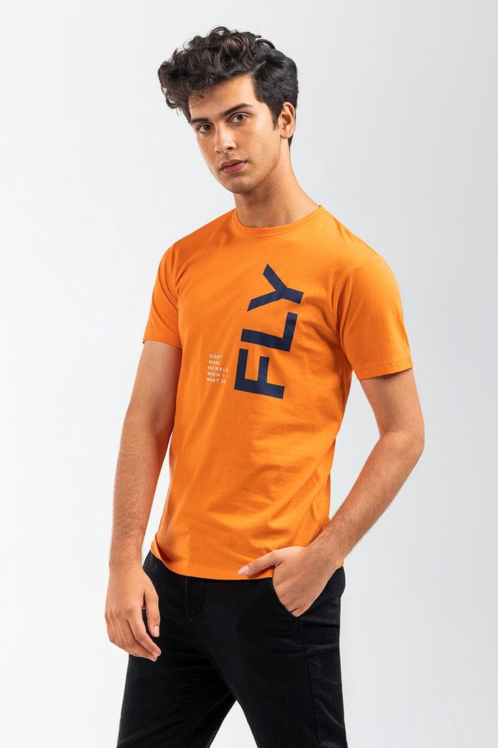 Orange Graphic Tee JGP-URB-D247-01