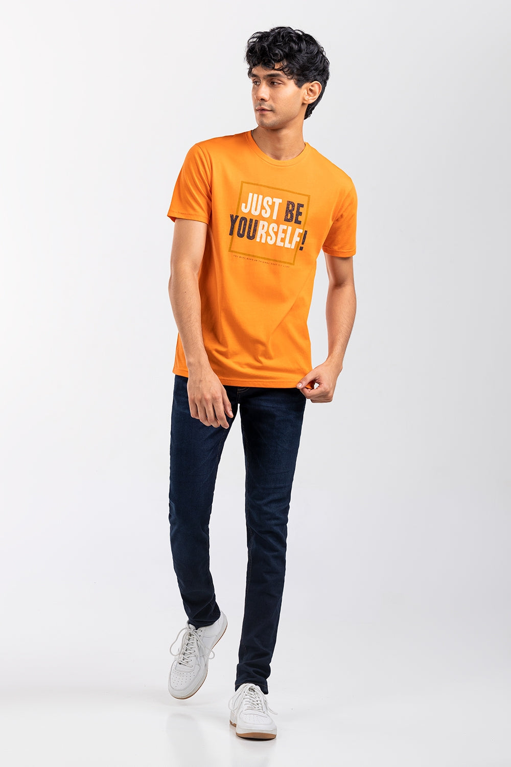 Orange Graphic Tee JGP-URB-D256-01