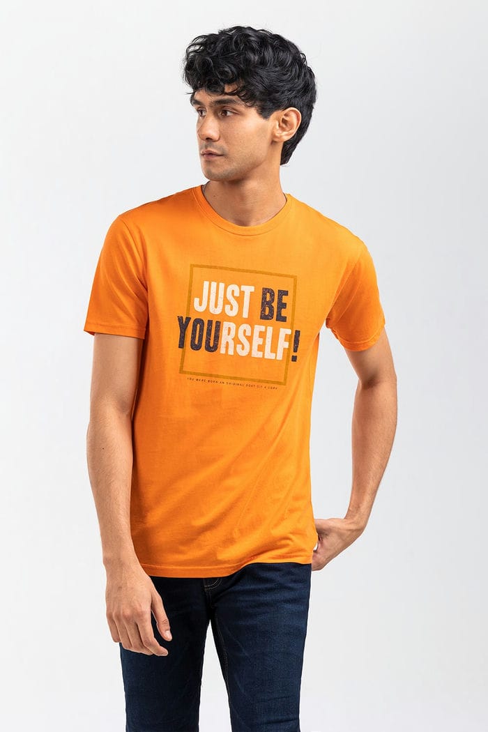 Orange Graphic Tee JGP-URB-D256-01
