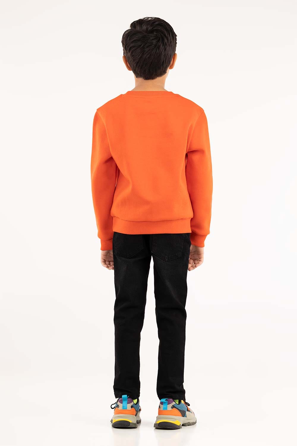 Toddler Boy Orange Sweatshirt 224-512-010
