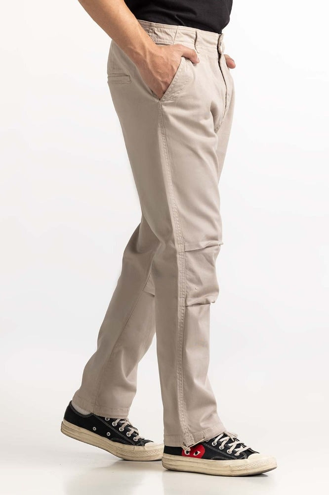 Oyster Grey Basic Trouser MN-TRC-WS23-002