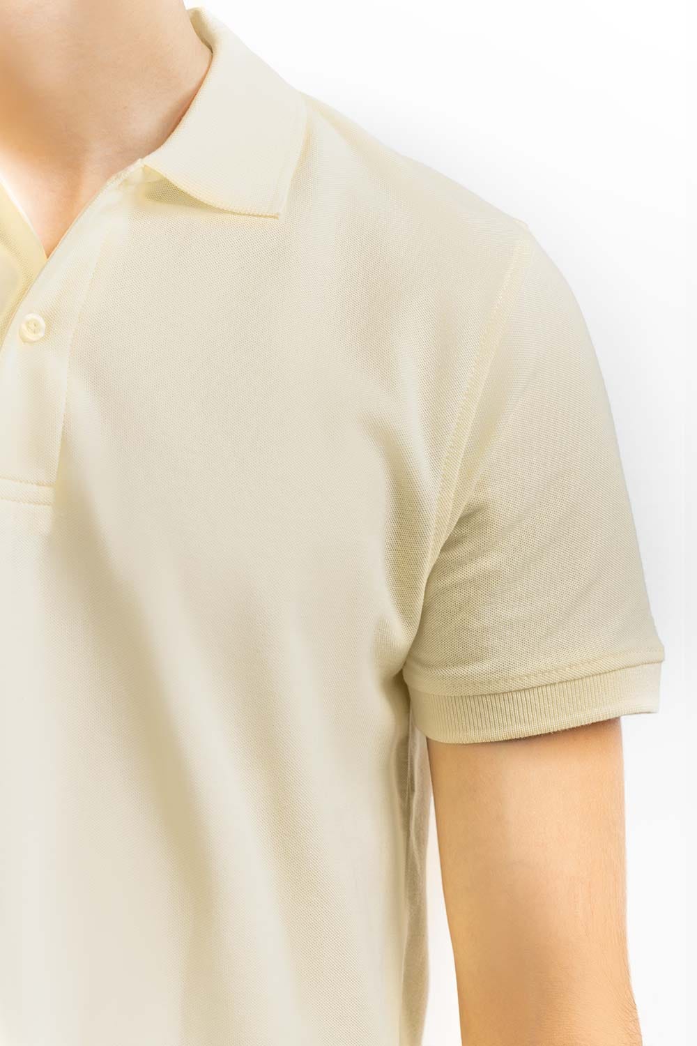 Pale-Yellow Signature Polo PKP-SB-118