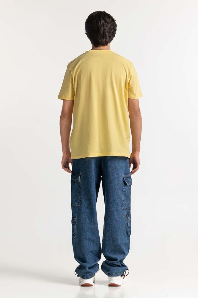 Pale Yellow Basic Tee TS-CNSJ24-073