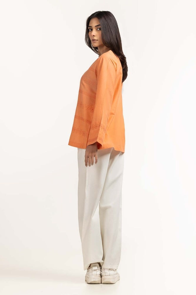 Peach Basic Blouse 231-217-039