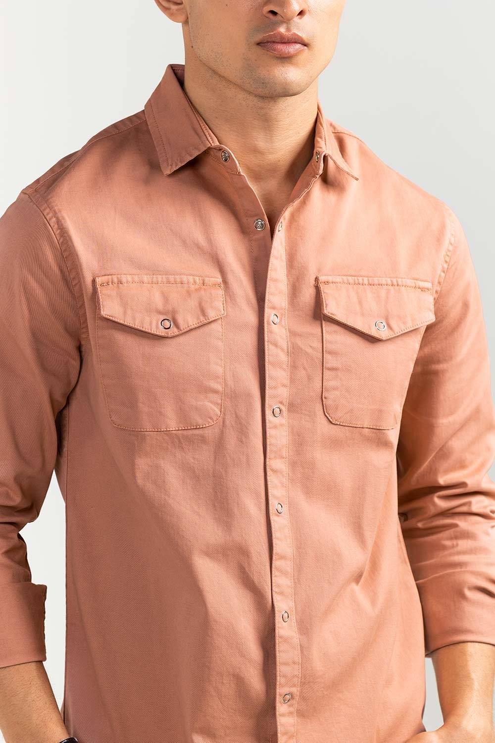 Peach Casual Shirt M-GD-S-004 CS