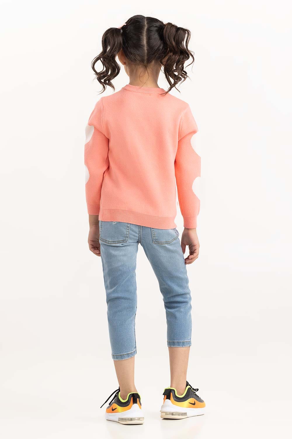 Toddler Girl Peach Knit Sweater 224-611-021