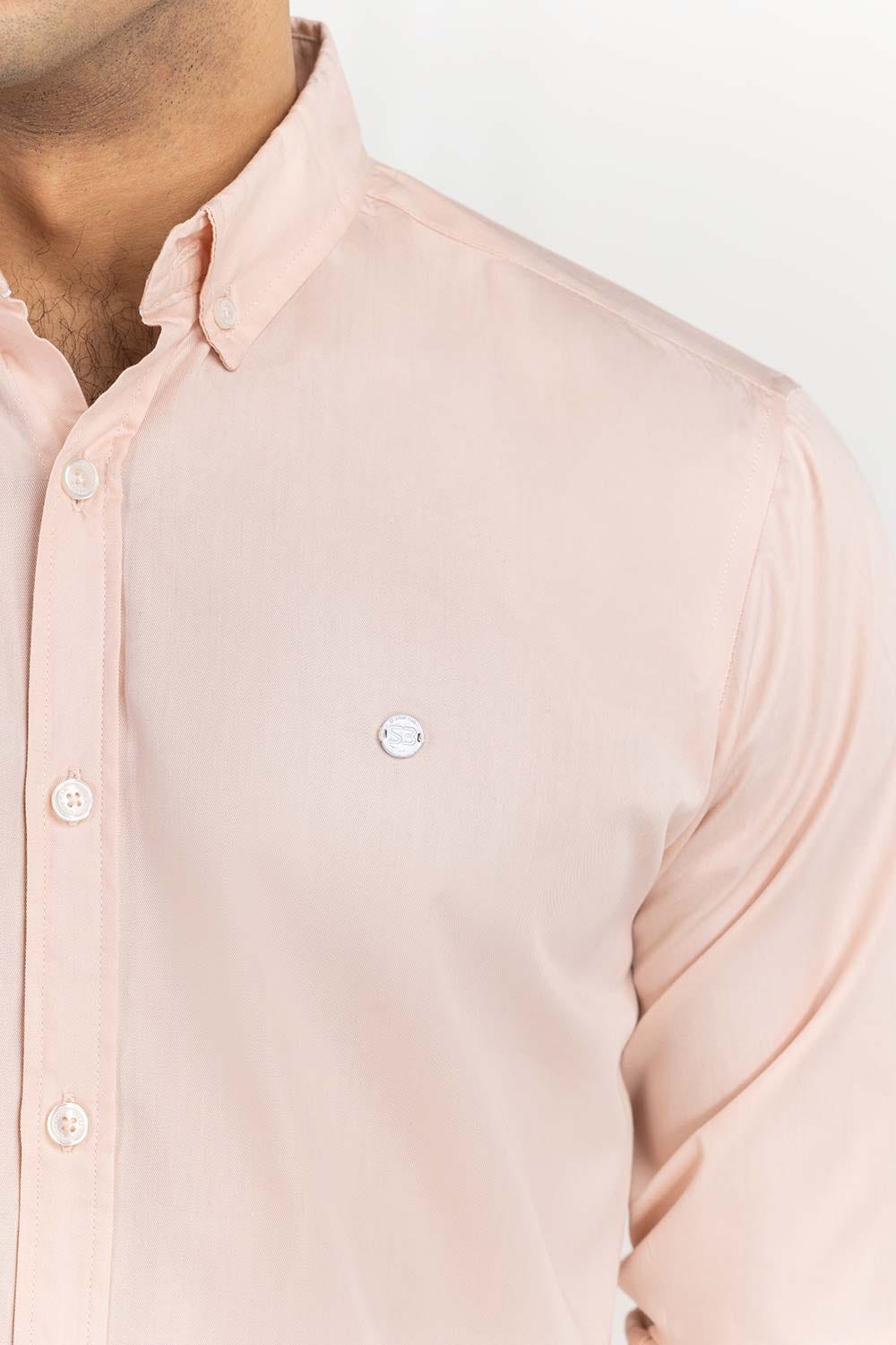Peach Solid Casual Shirt CS-PD22-011