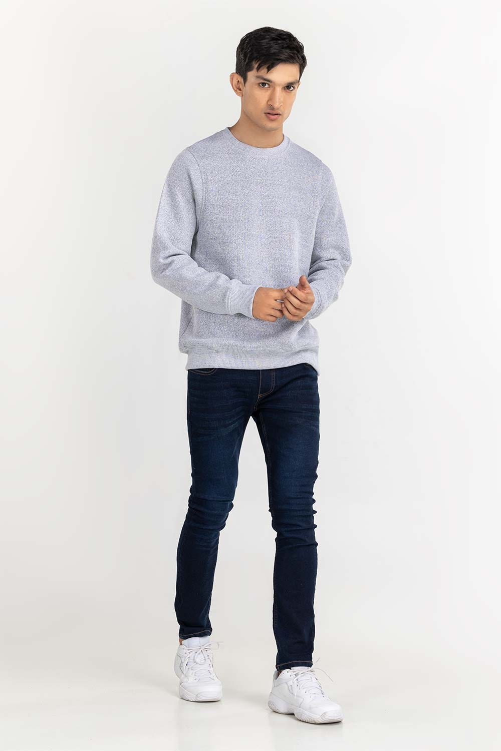 Pepper Basic Knitted Sweat Shirt SWS-B22-087