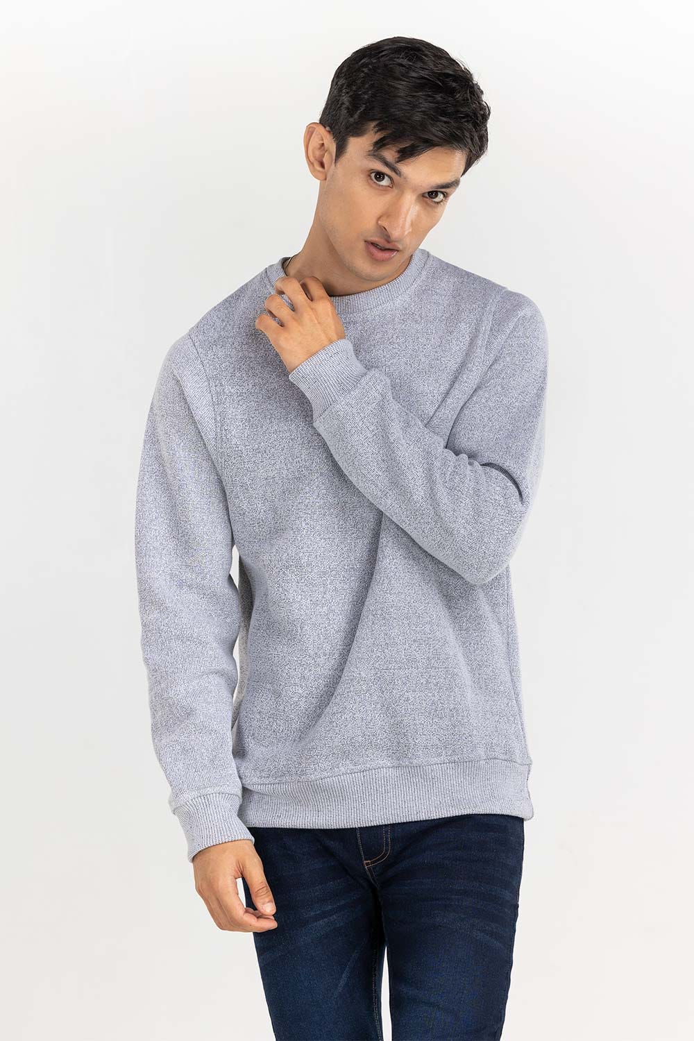 Pepper Basic Knitted Sweat Shirt SWS-B22-087