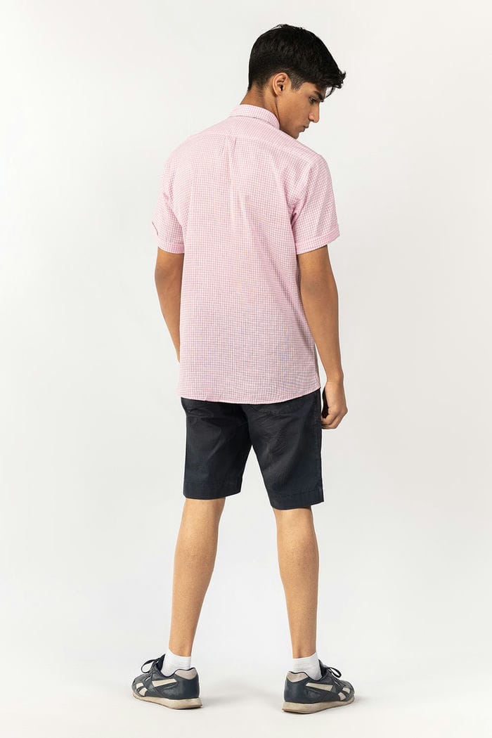 Pink-White Casual Shirt CM-YD-2872 CS HS