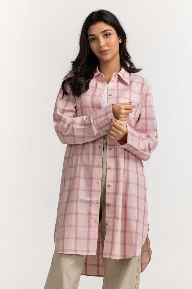 Pink Basic Dress  WM-BLS23-001