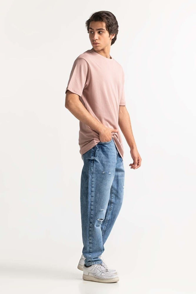 Pink Basic Pique Tee TS-CNPK24-063