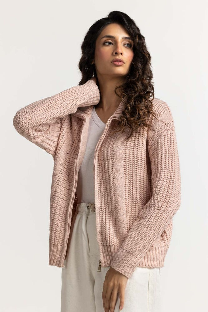 Pink Basic Sweater WM-SWT-WS23-093