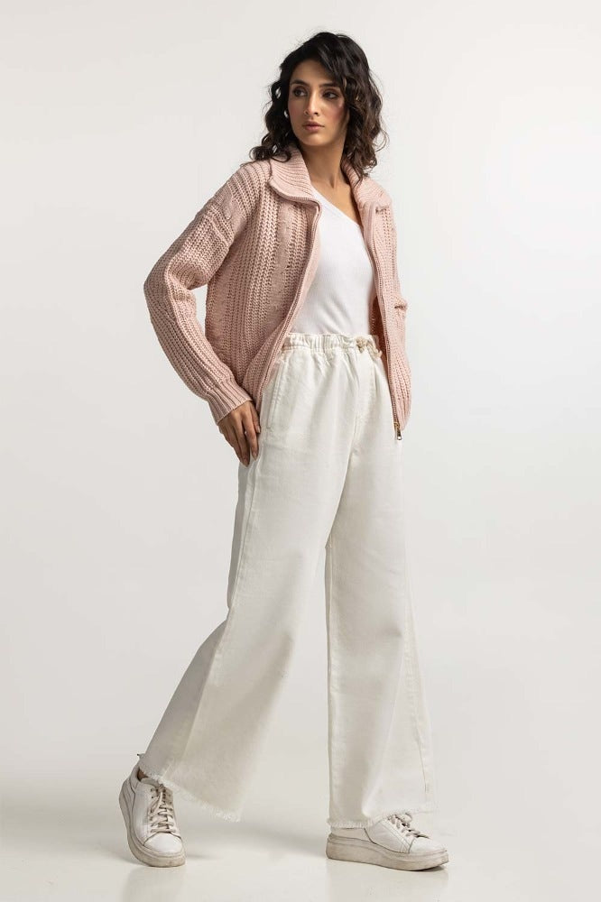 Pink Basic Sweater WM-SWT-WS23-093