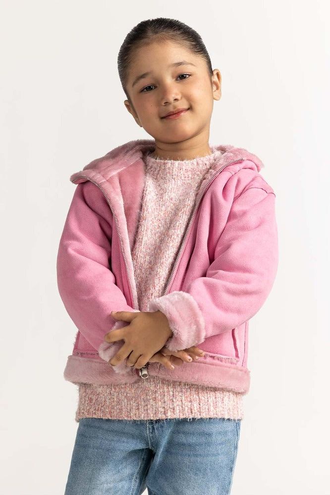 Pink Fur Jacket TG-JKT-WS23-008