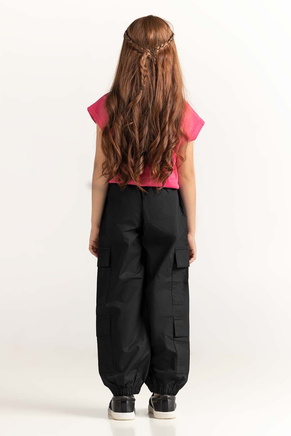 Pink Junior Girl Knit Printed Tee JG-TS-SS24-001