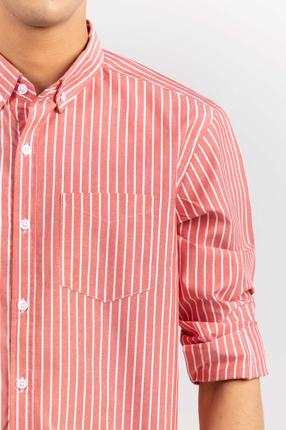 Pink Stripped Casual Shirt CS-YD22-009