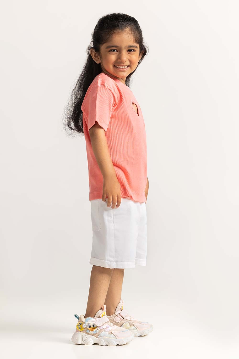 Pink Toddler Girl Knit Printed Tee TG-TS-SS24-002