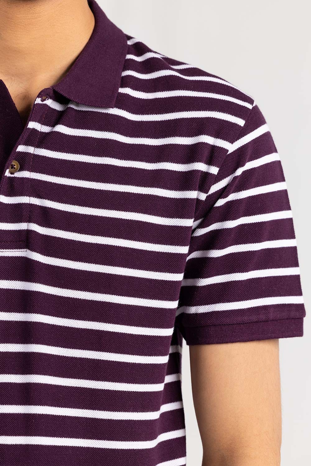 Maroon Yarn Dyed Polo PKP-YD-D73