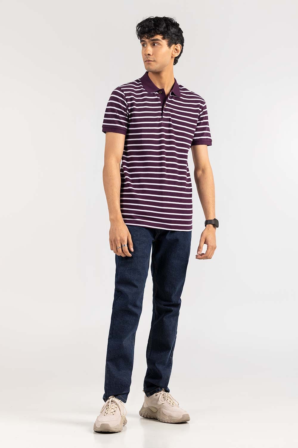 Maroon Yarn Dyed Polo PKP-YD-D73