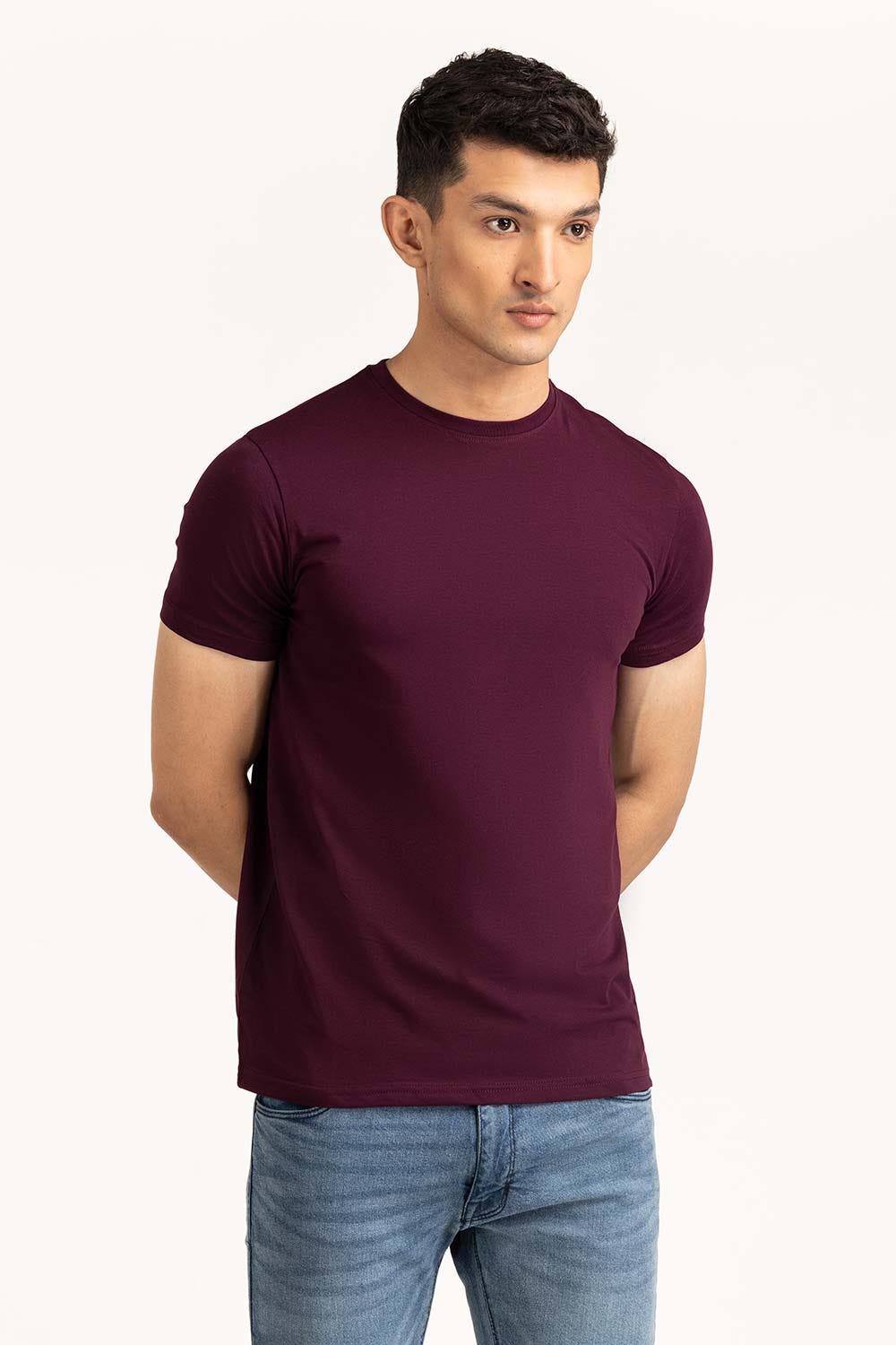 Plum Basic Tee TS-CNSJ23-196