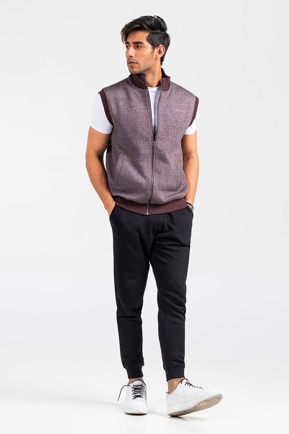 Plum Mock Neck Jacket JKT-MNV-D25-04