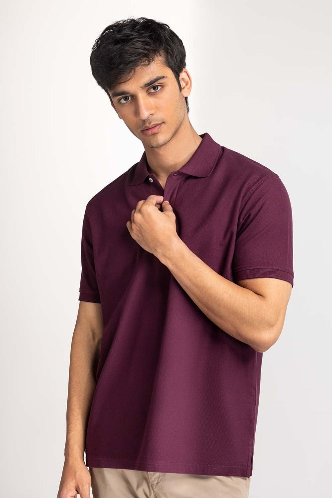 Plum Signature Polo PS-SIGPK24-018