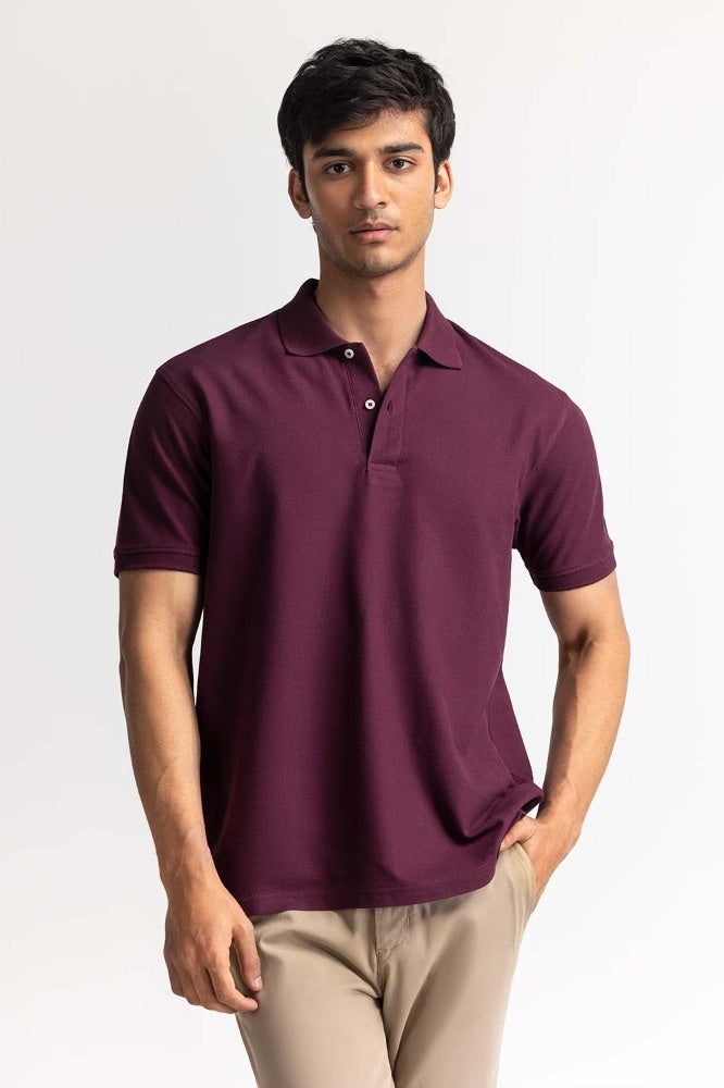 Plum Signature Polo PS-SIGPK24-018
