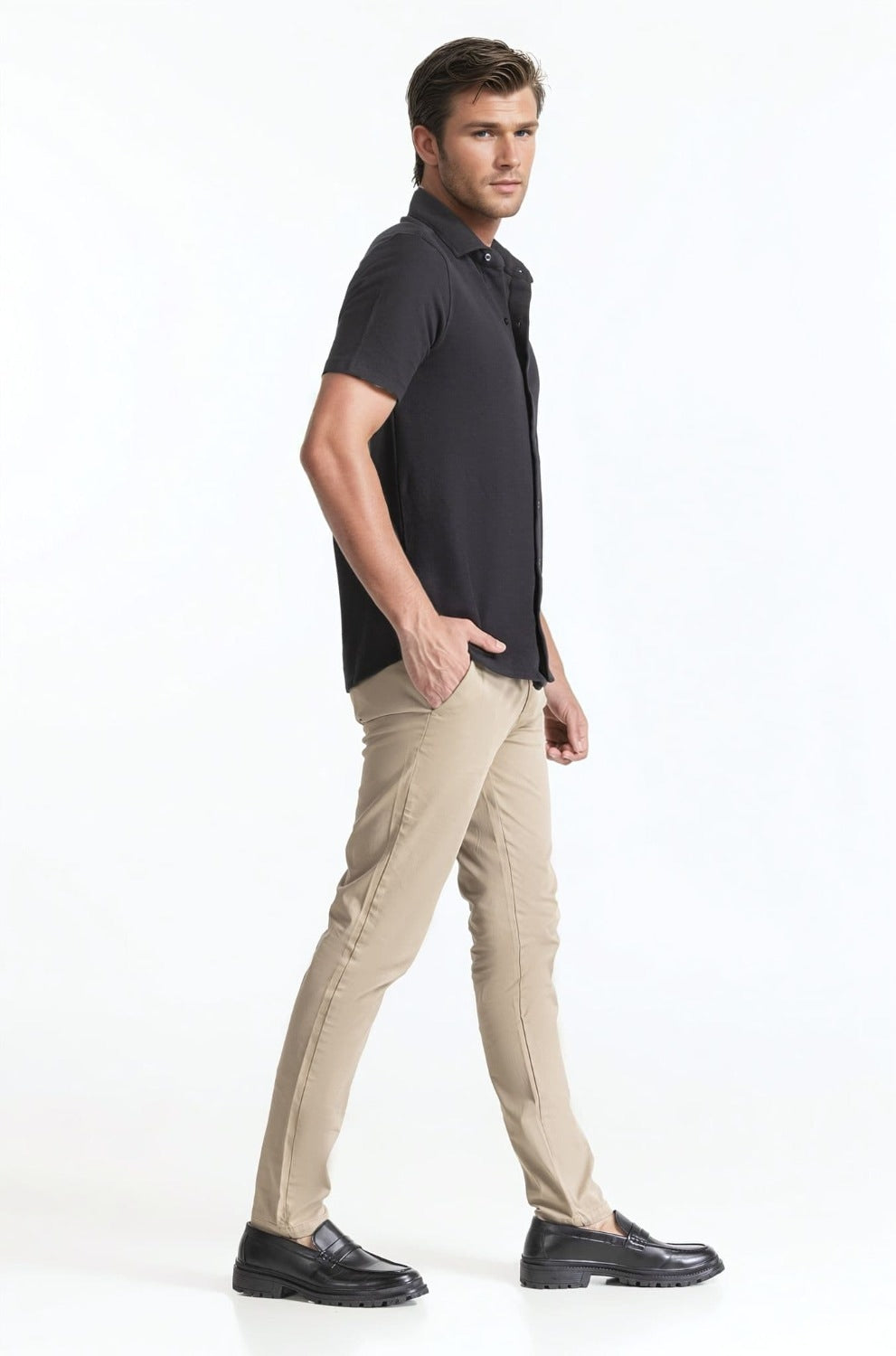 Polo Collar Shirt PS-FSHN24-158