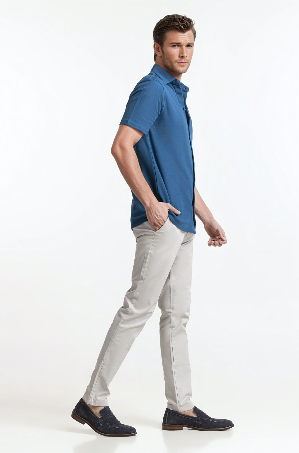 Polo Collar Shirt PS-FSHN24-161