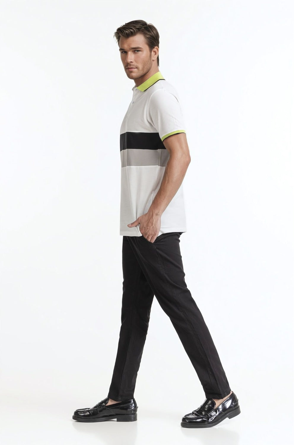 Polo Collar Shirt PS-FSHN24-185