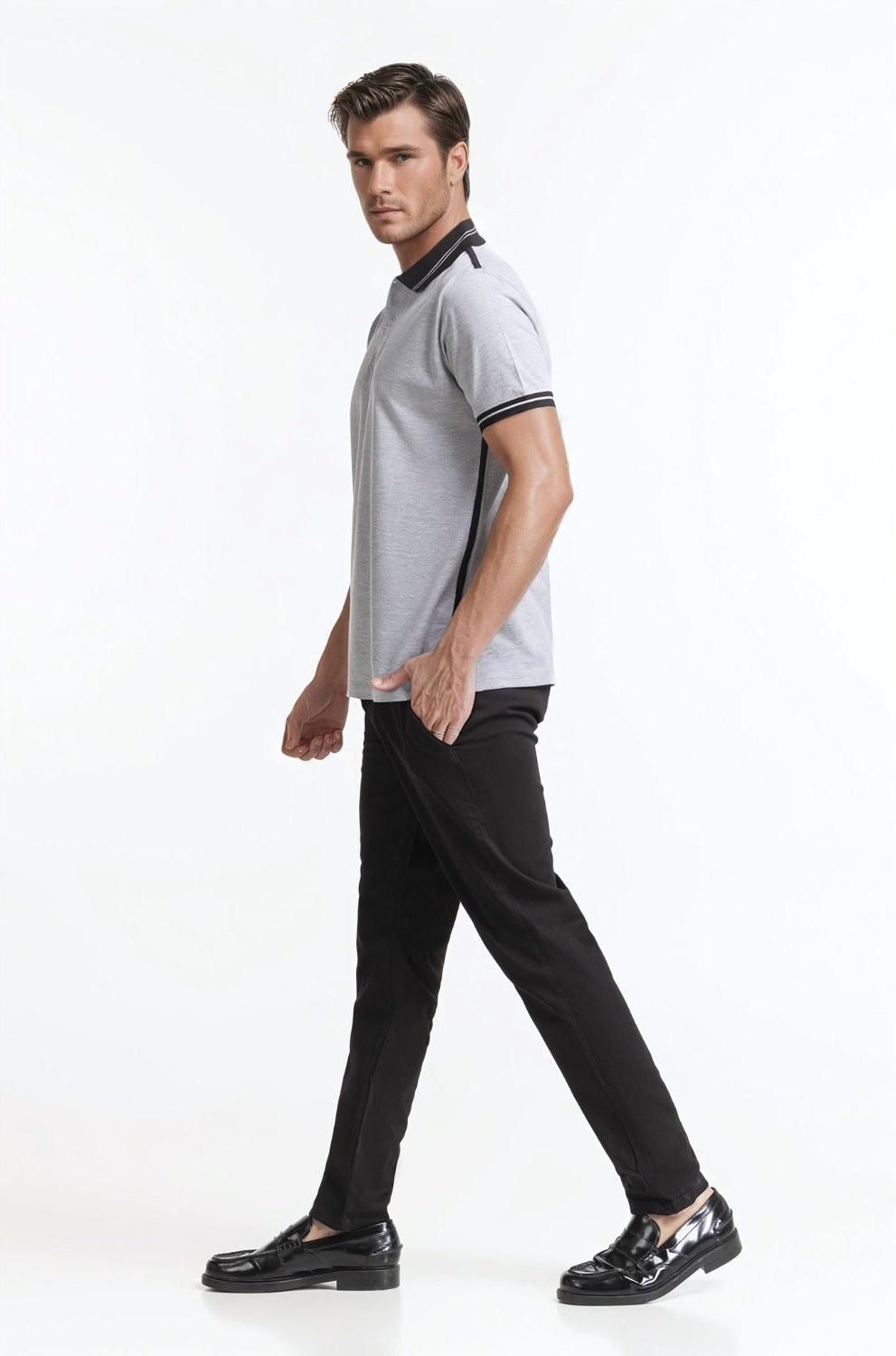 Polo Collar Shirt PS-FSHN24-188