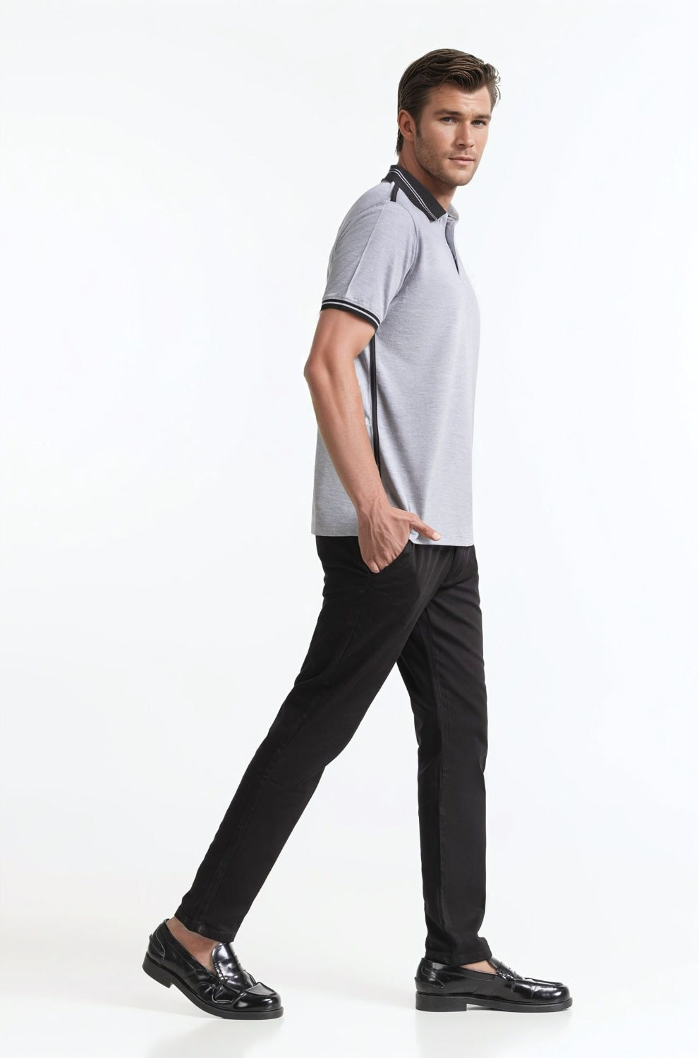 Polo Collar Shirt PS-FSHN24-188