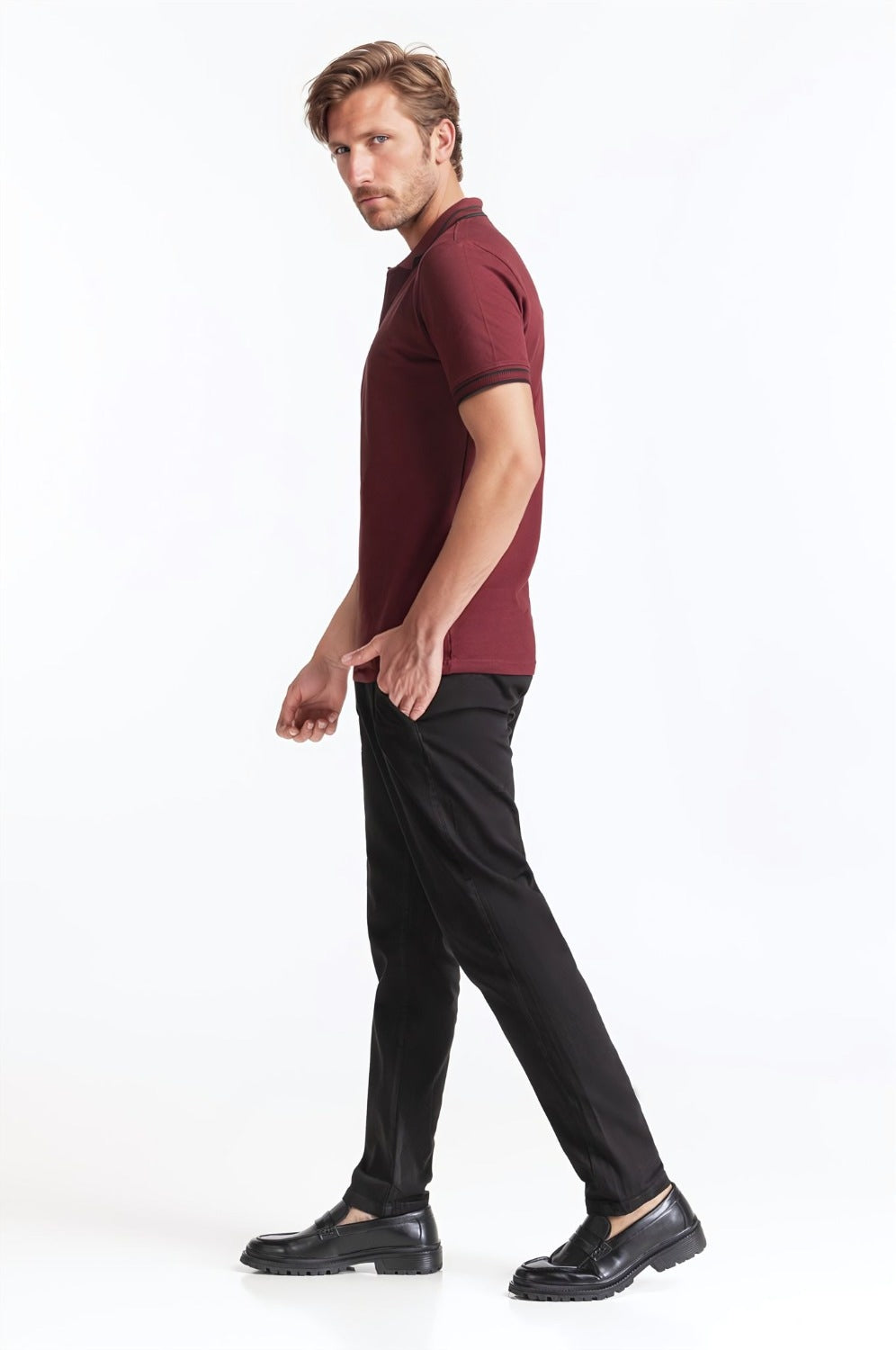 Polo Collar Shirt PS-FSHN24-208