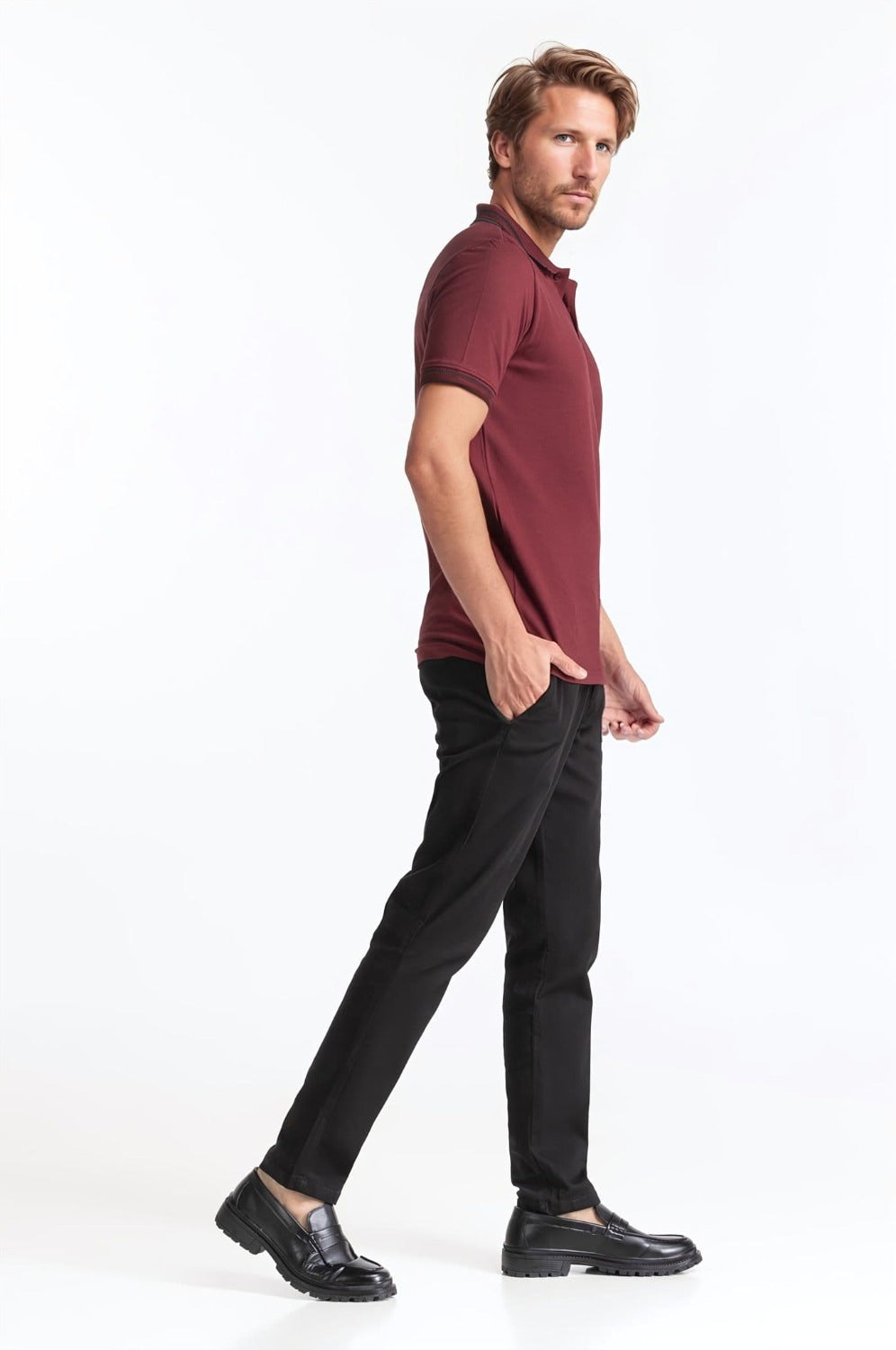 Polo Collar Shirt PS-FSHN24-208